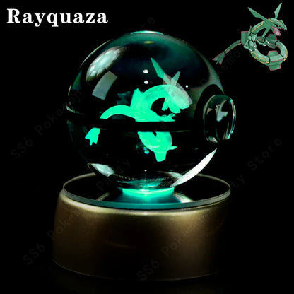 Pokemon Crystal Ball 3D Lamp Night Light
