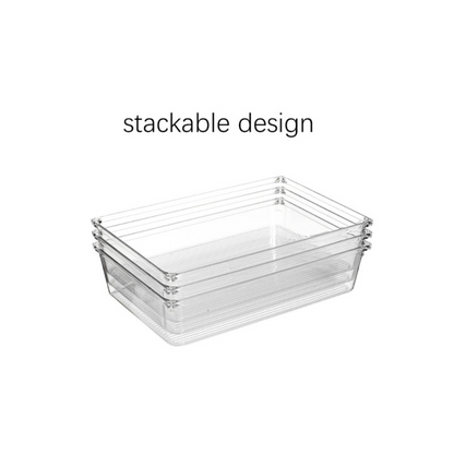 Clear Drawer Organiser Set – 8pc Modular Storage-2
